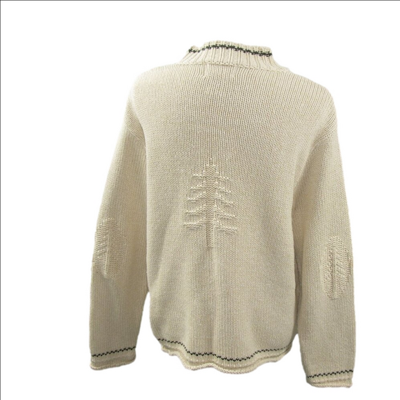 Cotton Country by Parkhurst Pine Tree Design Sweater Size XL - Picture 4 of 6